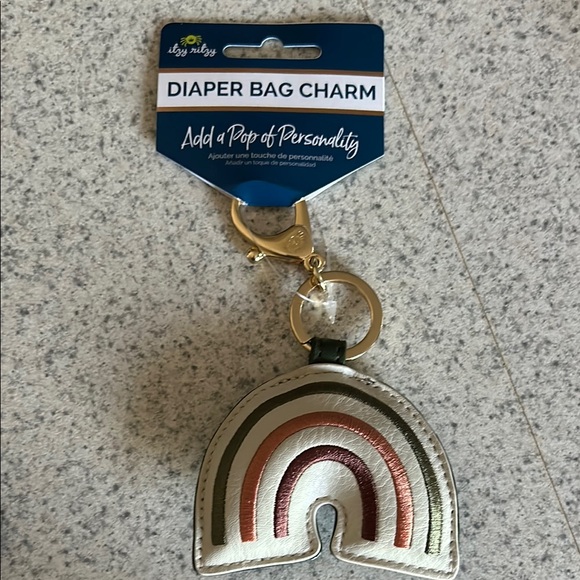 Itzy Ritzy - Gray Bow and Rainbow Diaper Bag Charms - Picture 3 of 5